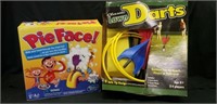 Lawn  darts and pie face games