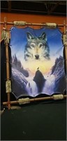 24x28" wolf picture