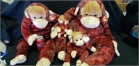 4 sizes of ty monkeys