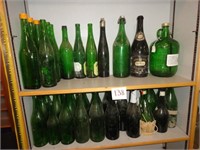 Vintage Green Bottle Lot
