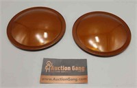 Pair of Kopp Glass Amber Lenses