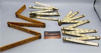 Set of 3 Wood Folding Rulers