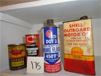 (4) Vintage Grease / Oil Cans