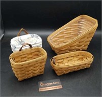 Group of 4 Longaberger Baskets