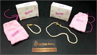 Barbie Pearl Necklace & Bracelet