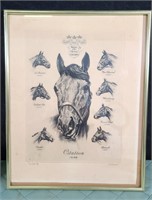 Kings of the Turf Triple Crown Horses 17"×13"