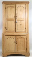 ANTIQUE COUNTRY FRENCH PINE CORNER CABINET