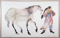 CAROL GRIGG "SHE WALKS WITH HORSES" PRINT ON PAPER