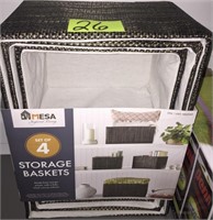 Mesa set of 4 storage baskets
