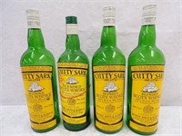 4 CUTTY SARK BOTTLES