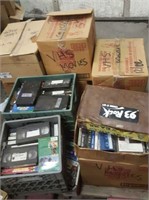 (10) Boxes VHS & (1) Box Cassettes