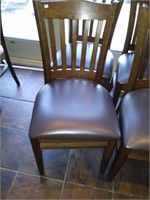 Solid Wood Chairs With Purple Base