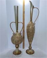 Gold Painted Plaster Containers