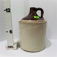 Large Brown Top Stoneware Jug