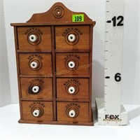Spice Cabinet with Porcelain Knobs