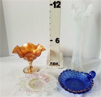 Glass Vase-Compote-Nappy-Plate