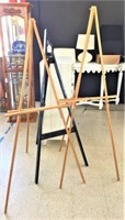 Three Wood Easels/Stands