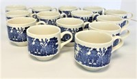 Ceramic Blue & White Coffee Cups