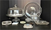 Glass Cake Stand & Lid