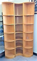 3PC Blonde Corner Shelf