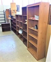 Seven Book Shelves in Various Sizes