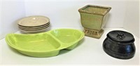 Lime Green Divided Dish