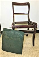 Wood Folding Chair With Padded Seat