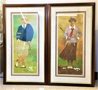 B. Dale Golf Couple Prints