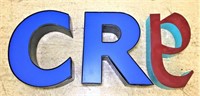 "C”, “a” & “R” Metal Letters