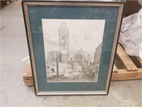 Framed Picture of French Cathedrale Saint Etienne