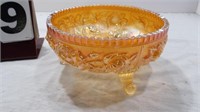 CARNIVAL GLASS Footed bowl