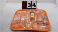 TRAY LOT - Old bottles