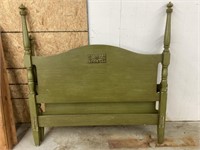 Full size solid wood bed frame