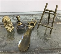Group of brass items