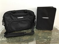 Husky laptop bag & note book - both new