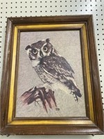 Richard Hinger vintage screech owl print