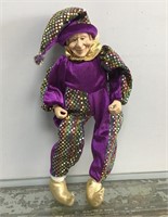 Harlequin porcelain doll