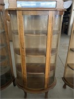 Curved front China Cabinet