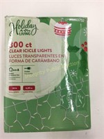 Holiday Living 300 Ct Clear Icicle Lights