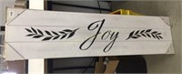 Wood Decorative Sign "JOY" 12in x 48in