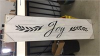 Wood Decorative Sign "JOY" 12in x 48in
