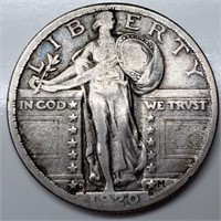 1920-D Standing Liberty Quarter - Scarce - WOW!