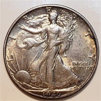 1946-S Walking Liberty Half Dollar - Toned UNC!