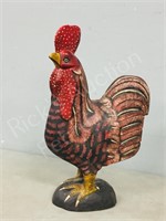 wood crafted Rooster-  20.5" tall