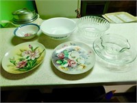 HAND PAINTED BOWLS & PLATES