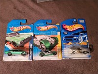 3x New Hot Wheel cars