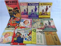 Vintage Children Coloring & Paper Dol Books
