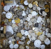 Group of Watch Parts- Porcelain Dials. Elgin Gruen
