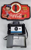 Betty Boop Coca Cola Clock & Polaroid 210 Camera