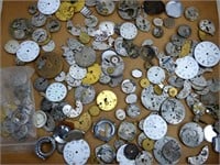 Watch Parts- Large Lot- Dials Cases